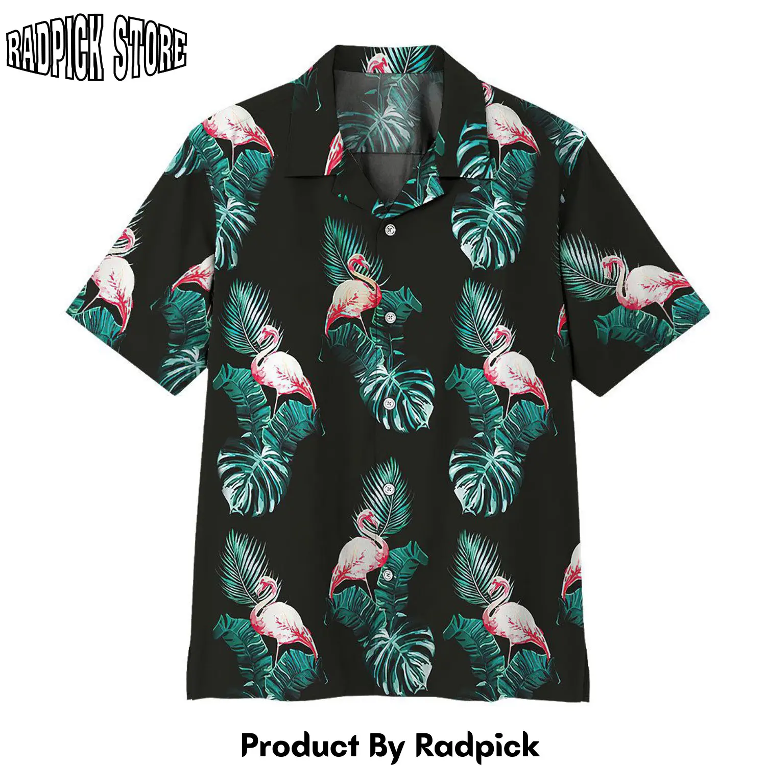 Radpick 3d floral flamingo hawaii shirt rp2921332